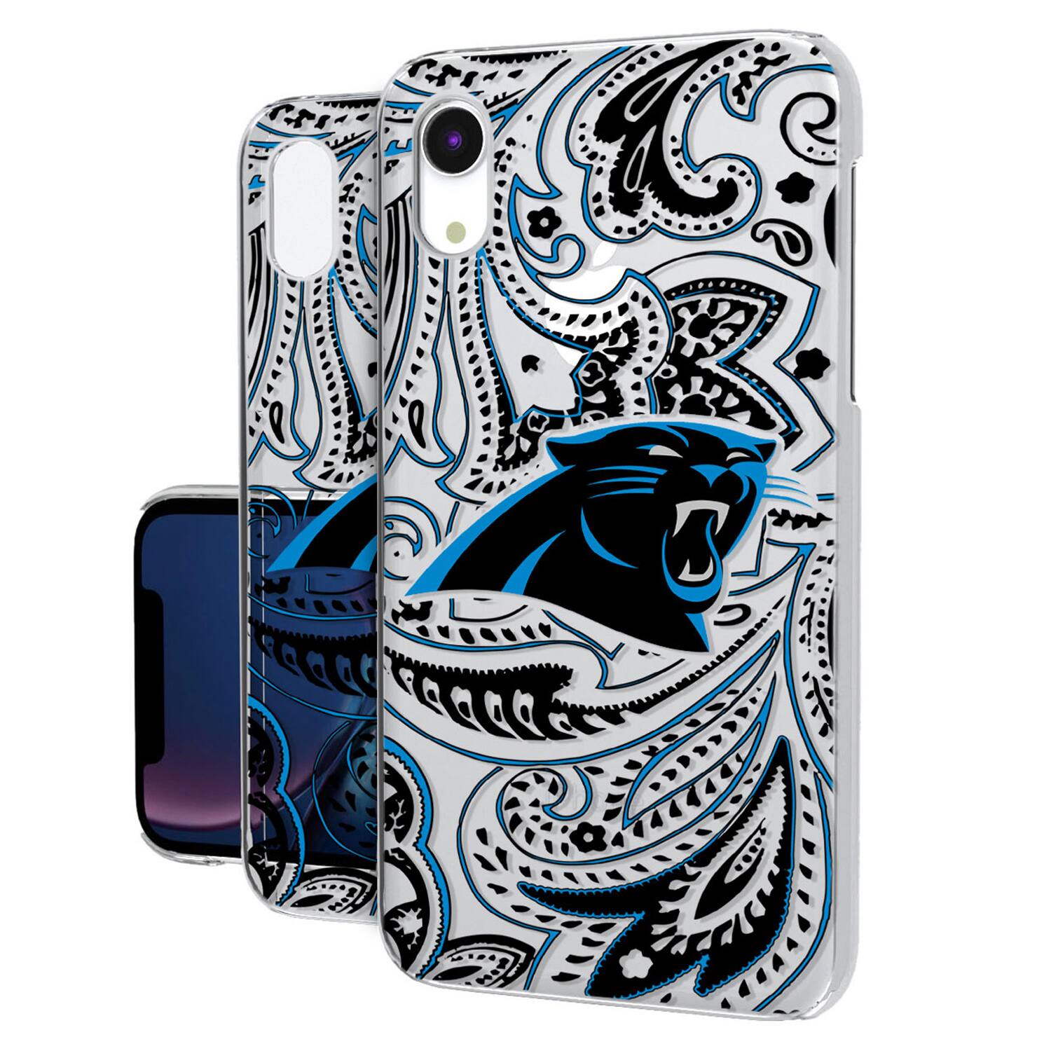 Keyscaper - NFL - Carolina Panthers iPhone Clear Paisley Design Case - 15 Plus - Multicolor price history on PriceWatchPro