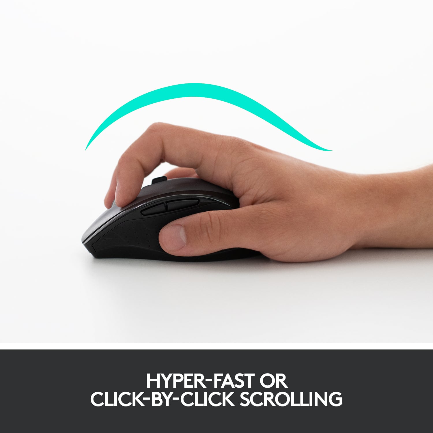 Hyper-fast or click-by-click scrolling