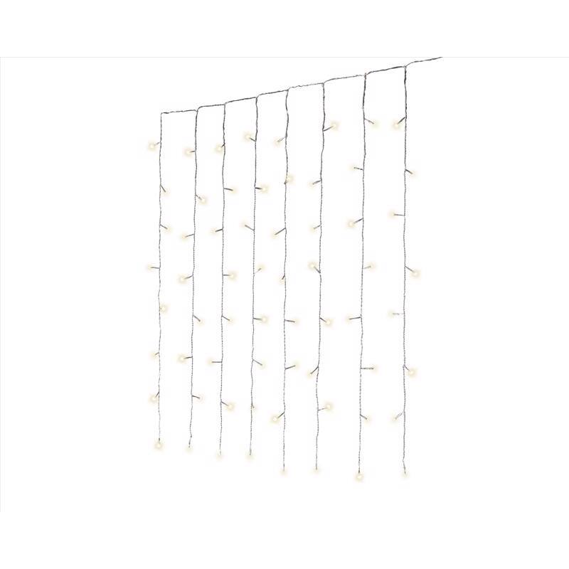 Angle. Celebrations - Celebrations Gold LED Rice Clear/Warm White 200 ct Novelty Christmas Lights 5.5 ft..