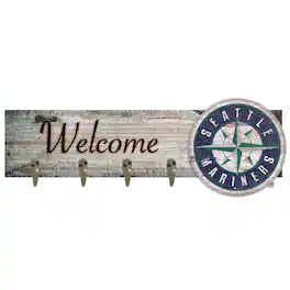 Fan Creations - Seattle Mariners 24" x 6" Mounted Coat Hanger - Multicolor