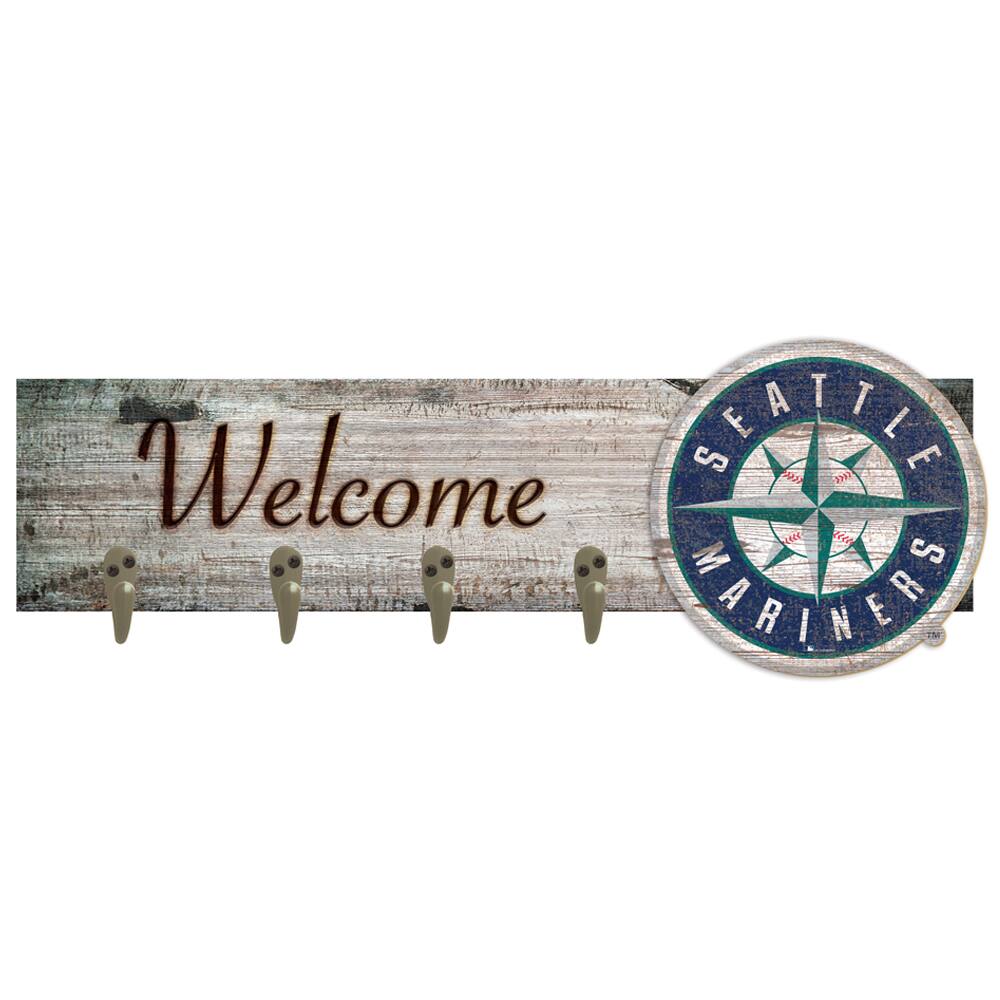 Seattle Mariners 24" x 6" Mounted Coat Hanger