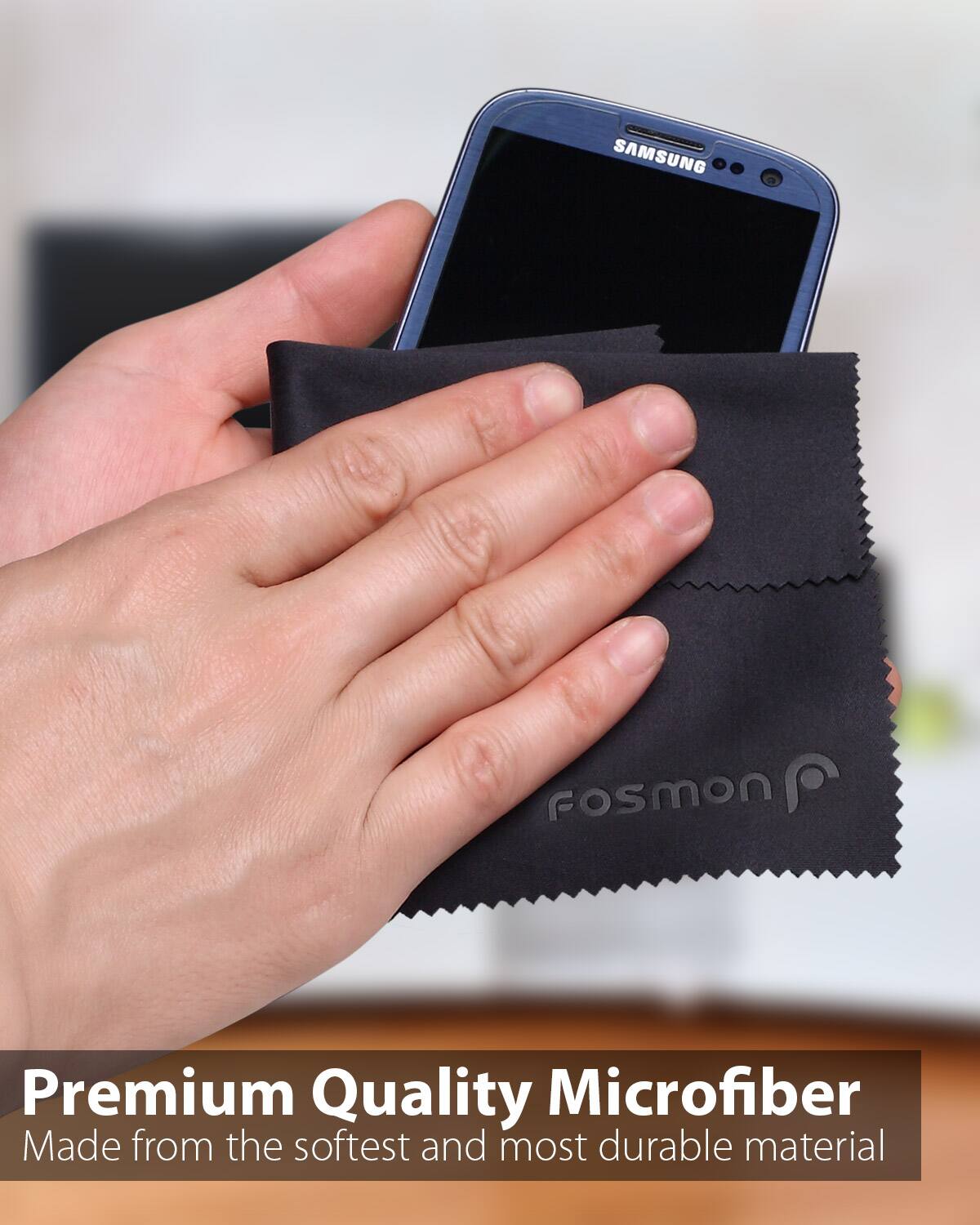 SAMSUNG Fosmon Premium Quality Microfiber Made from the softest and most durable material.
