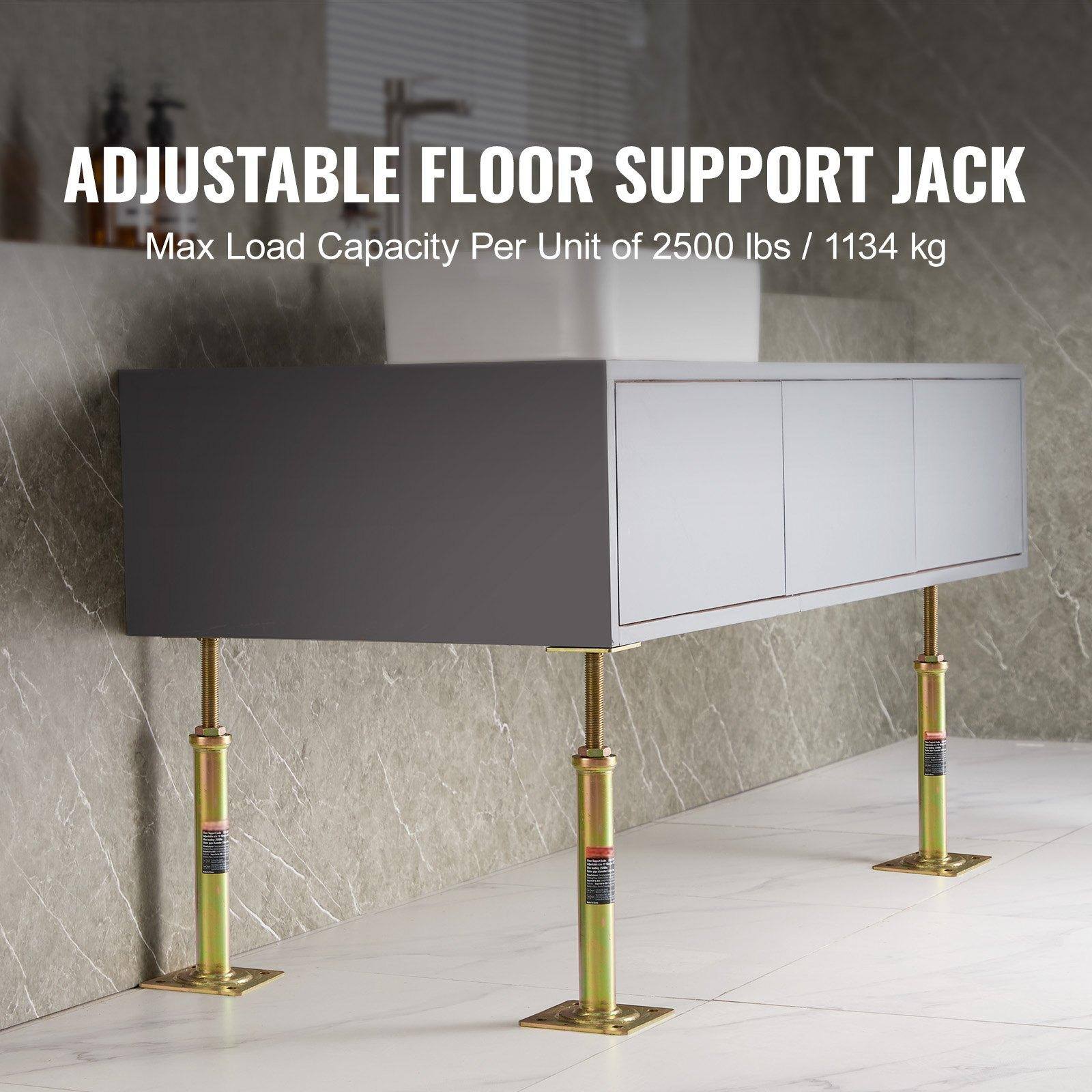 ADJUSTABLE FLOOR SUPPORT JACK  
Max Load Capacity Per Unit of 2500 lbs / 1134 kg