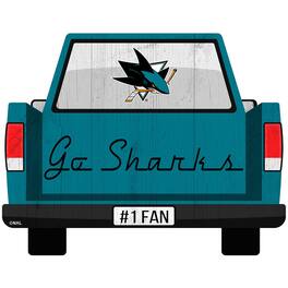 Fan Creations - San Jose Sharks 12'' x 12'' Truck Back D-cor - Multicolor