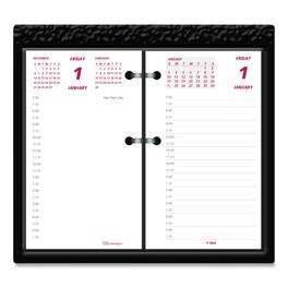 Brownline - Daily Calendar Pad Refill 6 x 3.5 White Burgundy Gray Sheets 12 Month Jan to Dec 2026