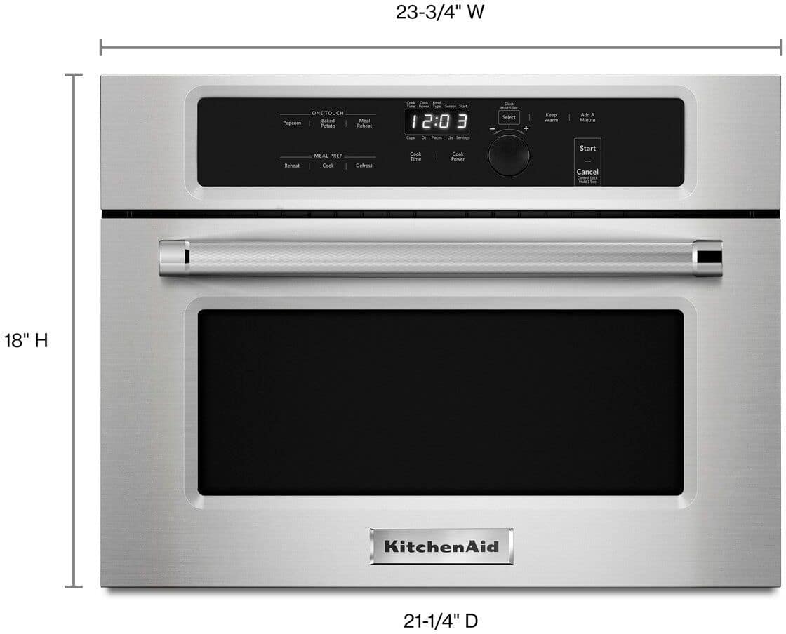 Alt View 11. KitchenAid - 1.4 Cu. Ft. Built-In Microwave - Stainless Steel.