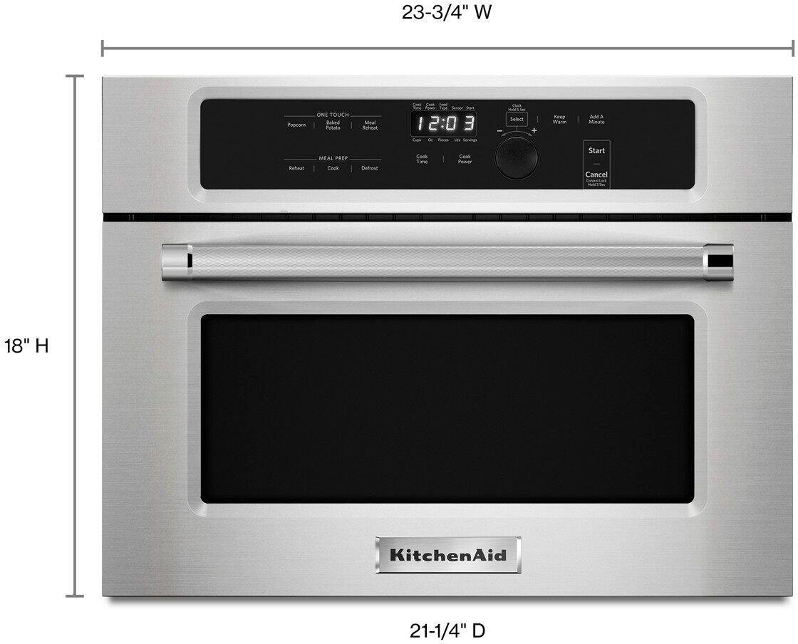 Alt View 11. KitchenAid - 1.4 Cu. Ft. Built-In Microwave - Stainless Steel.