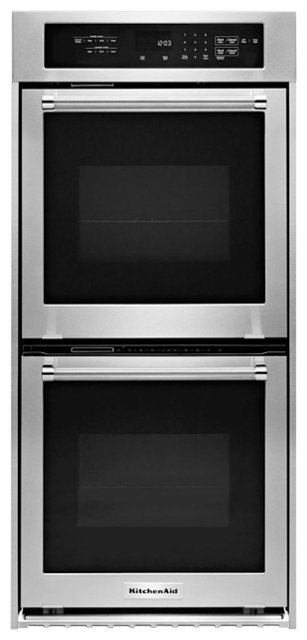 Kitchenaid 24 Built In Double Electric Convection Wall Oven Stainless Steel Kodc304ess Best - Best 24 Inch Double Wall Ovens