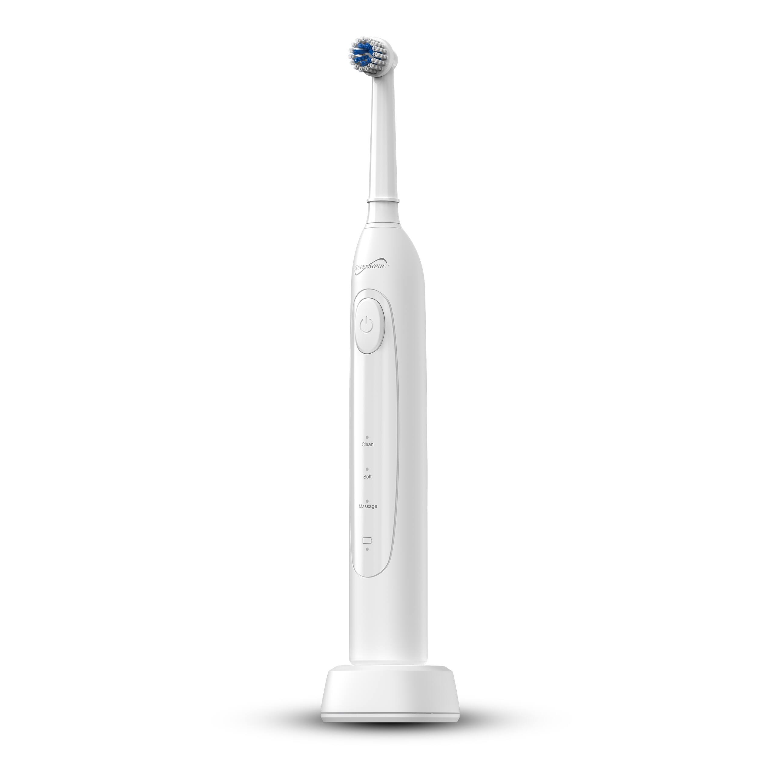 Alt View 1. Supersonic - SuperSonic Sonic Zoom+ Wireless Rechargeable Toothbrush in White.