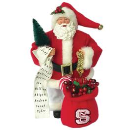Santa's Workshop - NC State Wolfpack 12'' Santa - Red