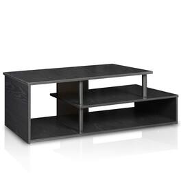 Furinno - Econ Low Rise TV Stand, TV Entertainment Center - Black/Black