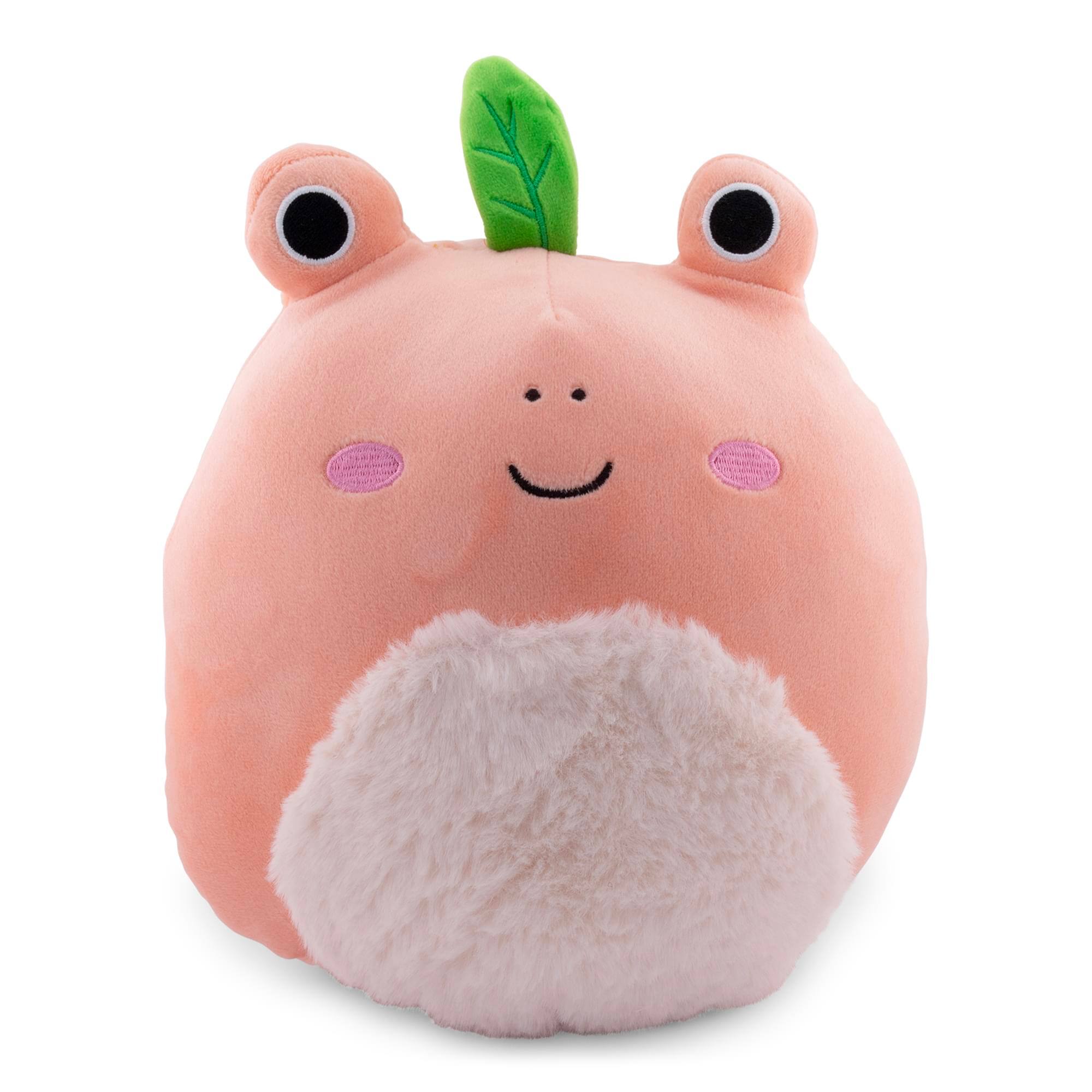 Front. Kellytoy - Squishmallows Fruit Hybrid Squad 8 Inch Plush | Fatima The Peach Frog - Peach.