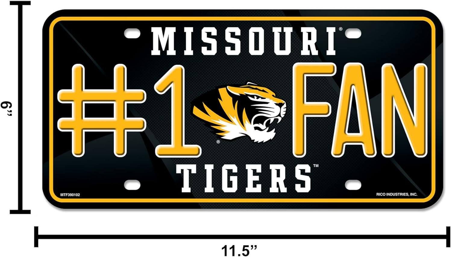 MISSOURI  
#1 FAN  
TIGERS  

RICO INDUSTRIES, INC.  

MTF390102  

11.5"