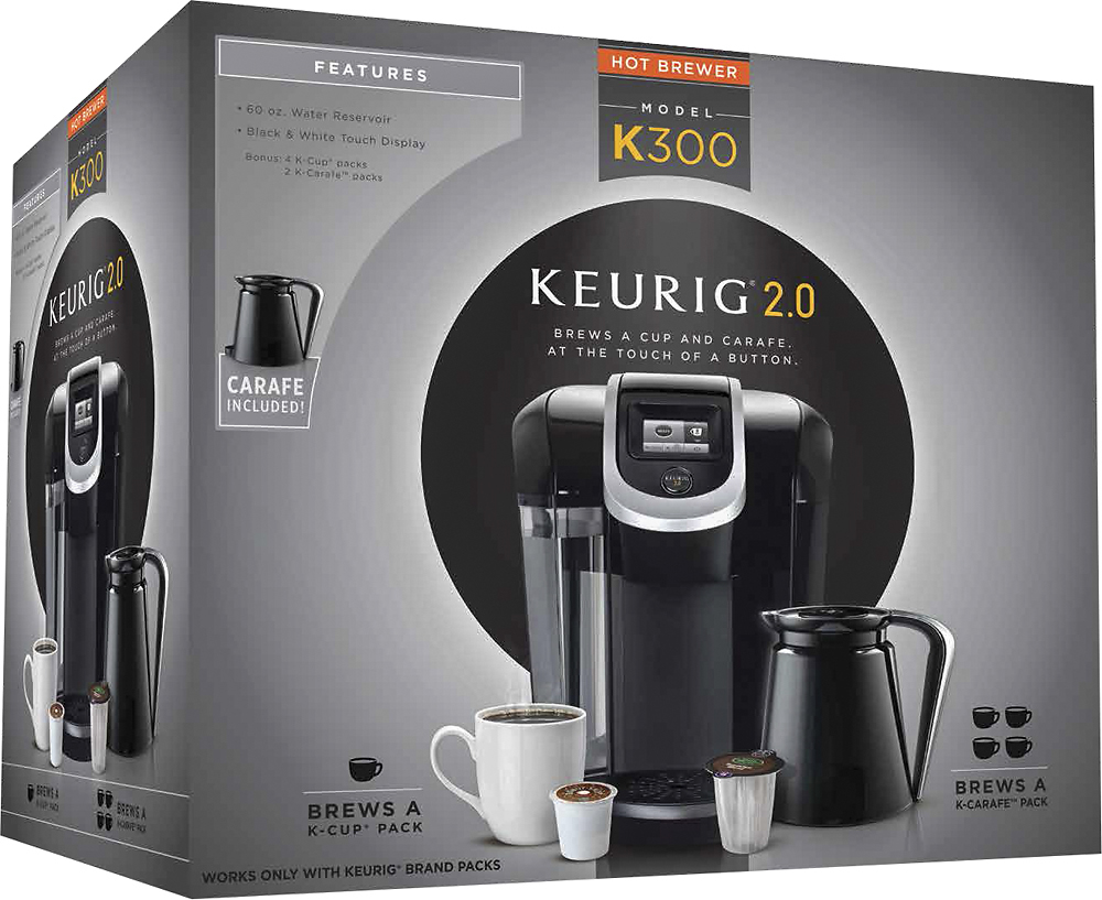 Keurig 2.0 K300 4-Cup Coffeemaker Black 20220 - Best Buy