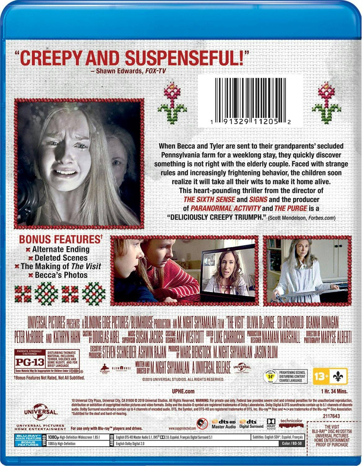 Back. The Visit (Blu-ray New Box Art) [Blu-ray].