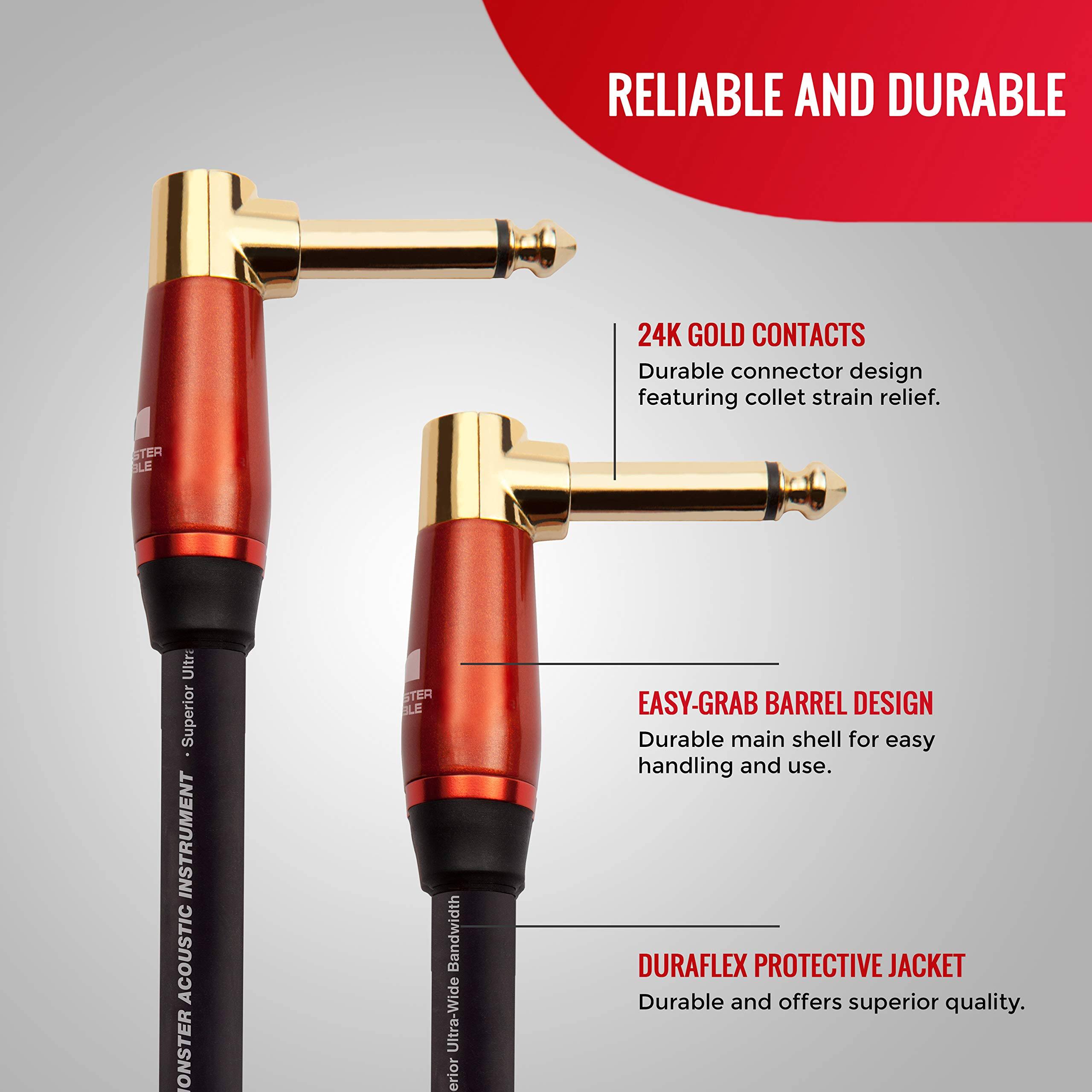 RELIABLE AND DURABLE

24K GOLD CONTACTS  
Durable connector design featuring collet strain relief.

EASY-GRAB BARREL DESIGN  
Durable main shell for easy handling and use.

DURAFLEX PROTECTIVE JACKET  
Durable and offers superior quality.
