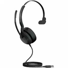 Jabra - Evolve2 50 Headset - Microsoft Teams Certification - Mono - USB Type C, USB Type A - Wired/Wireless - Bluetooth - Blue