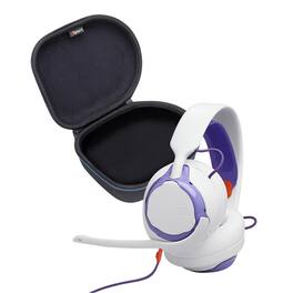 JBL - Quantum 250 Wired Over-Ear Gaming Headset Bundle with gSport Case - White