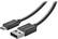 Front. Insignia™ - 10' Charge-and-Play Micro USB Cable for DUALSHOCK 4 Controllers - Black.