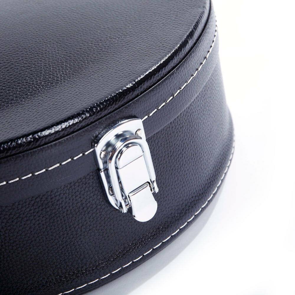 Alt View 1. Winado - F-Style Microgroove Pattern Mandolin High-Class Leather Case Black.