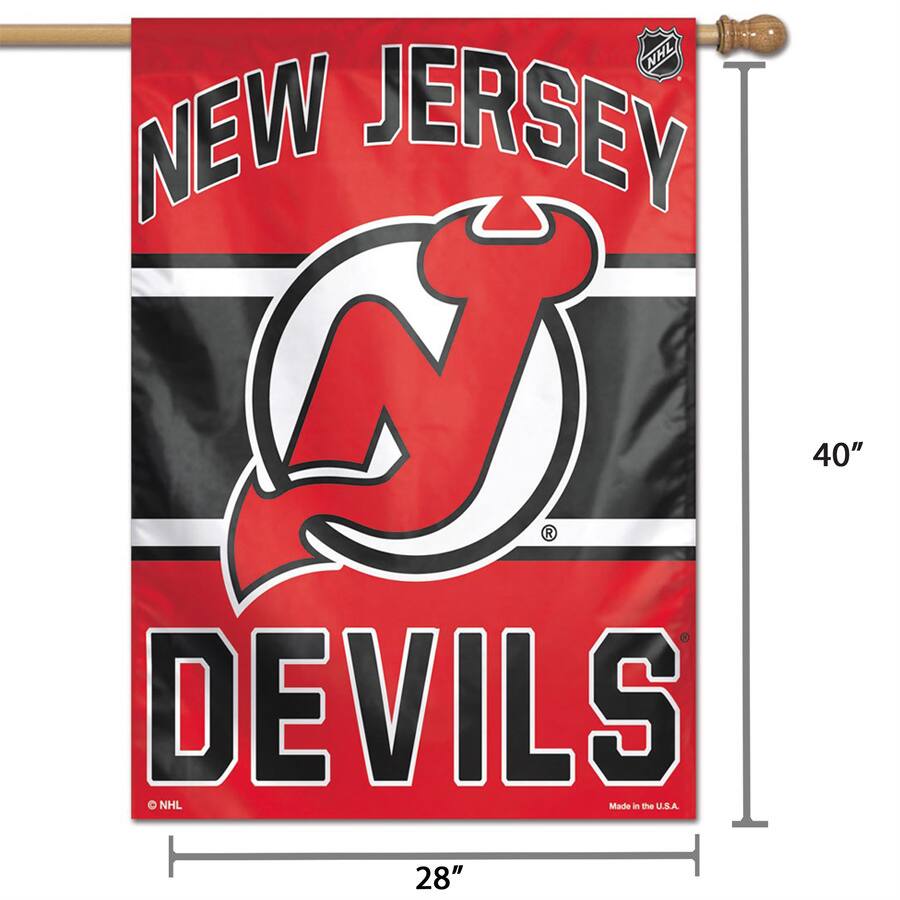 NHL NEW JERSEY  
DEVILS  
Made in the U.S.A.  

40"  
28"