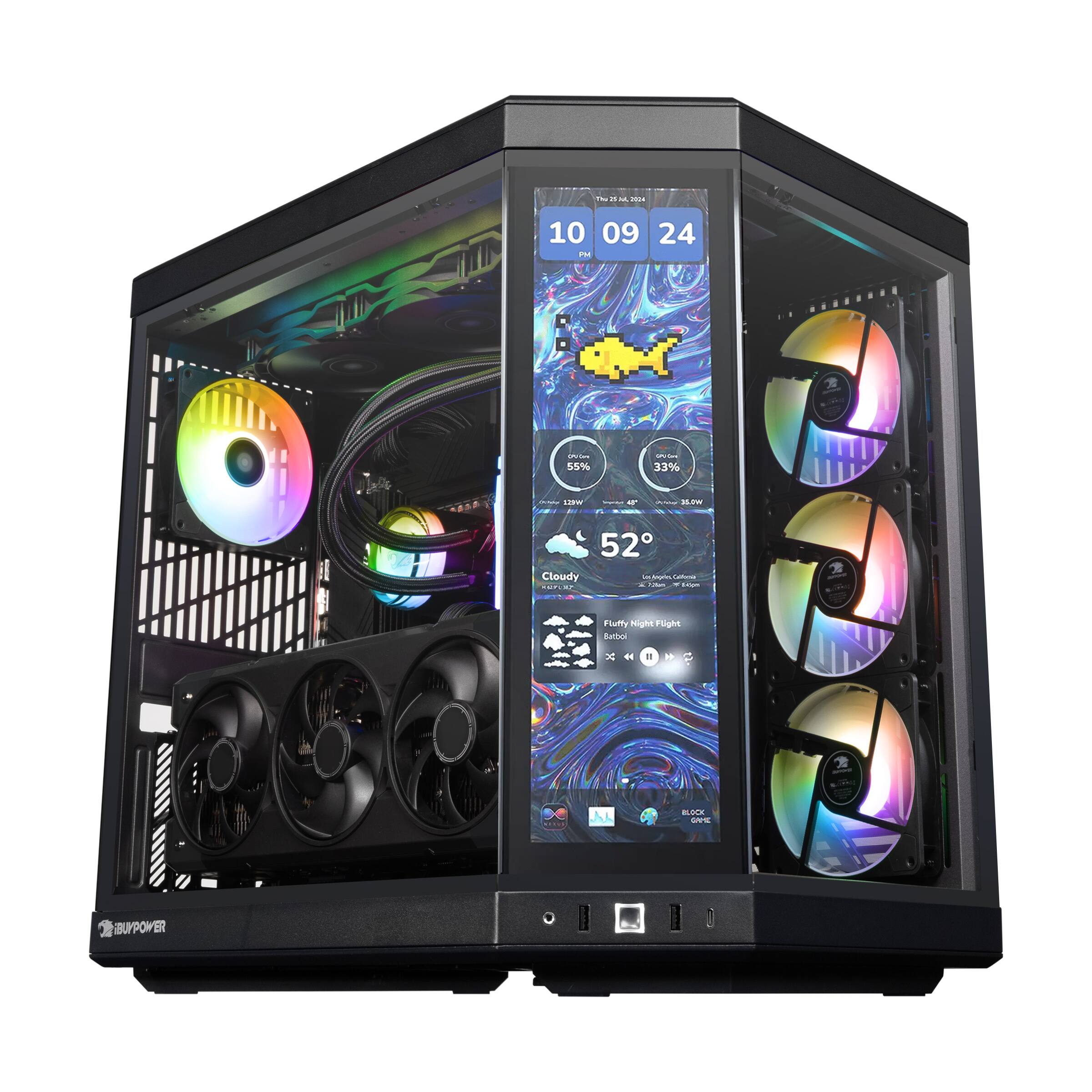 iBUYPOWER Y70TI Gaming Desktop Touch Screen PC AMD Ryzen 7 9800X3D