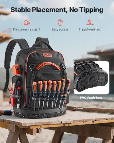 backpack tools laptop Klein 62805BPTECH Tradesman Pro XL Tech Tool Bag 45 Pockets for Organization Klein Tools 62805BPTECH 28-Pocket Laptop