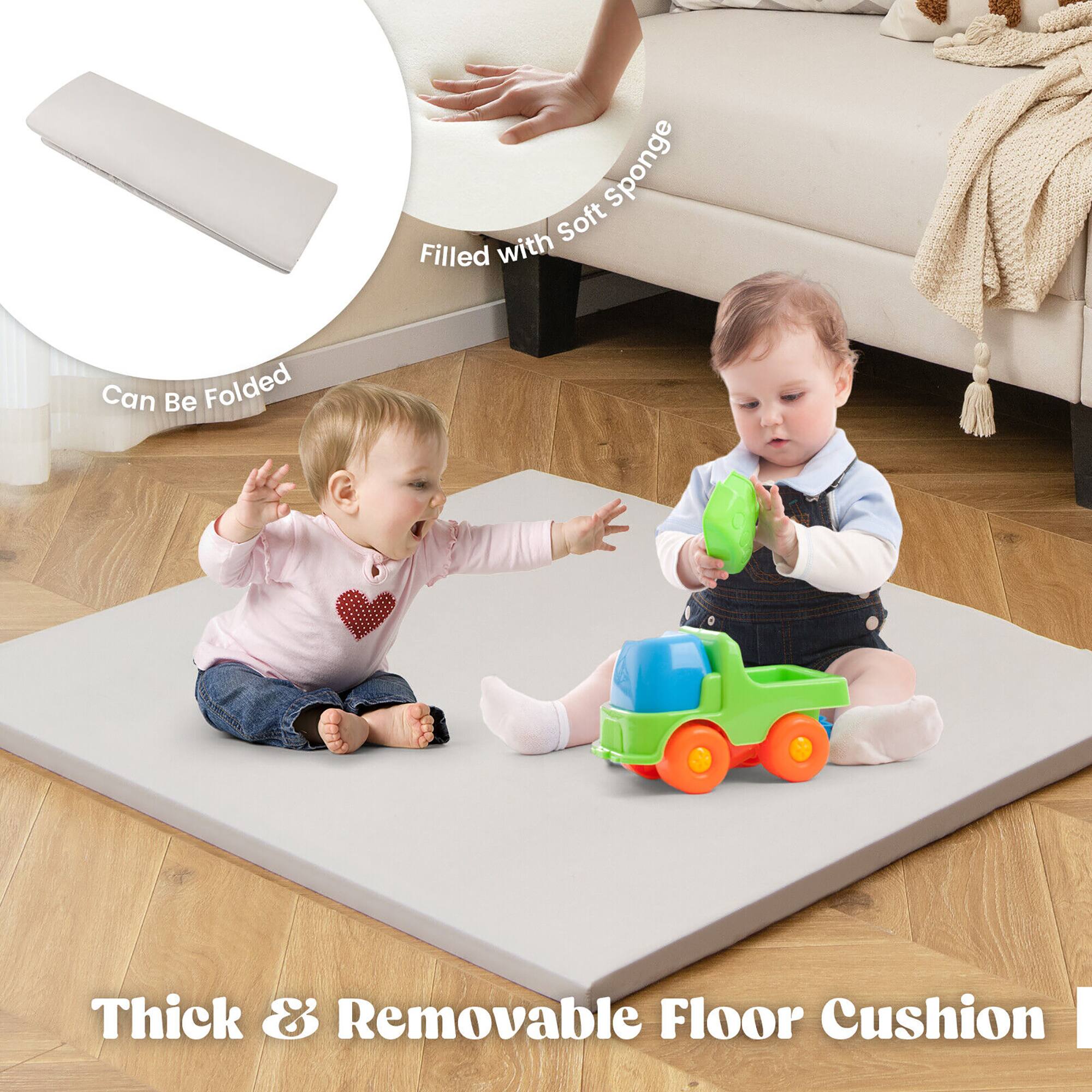 Thick & Removable Floor Cushion

Can Be Folded

Filled with Soft Sponge
