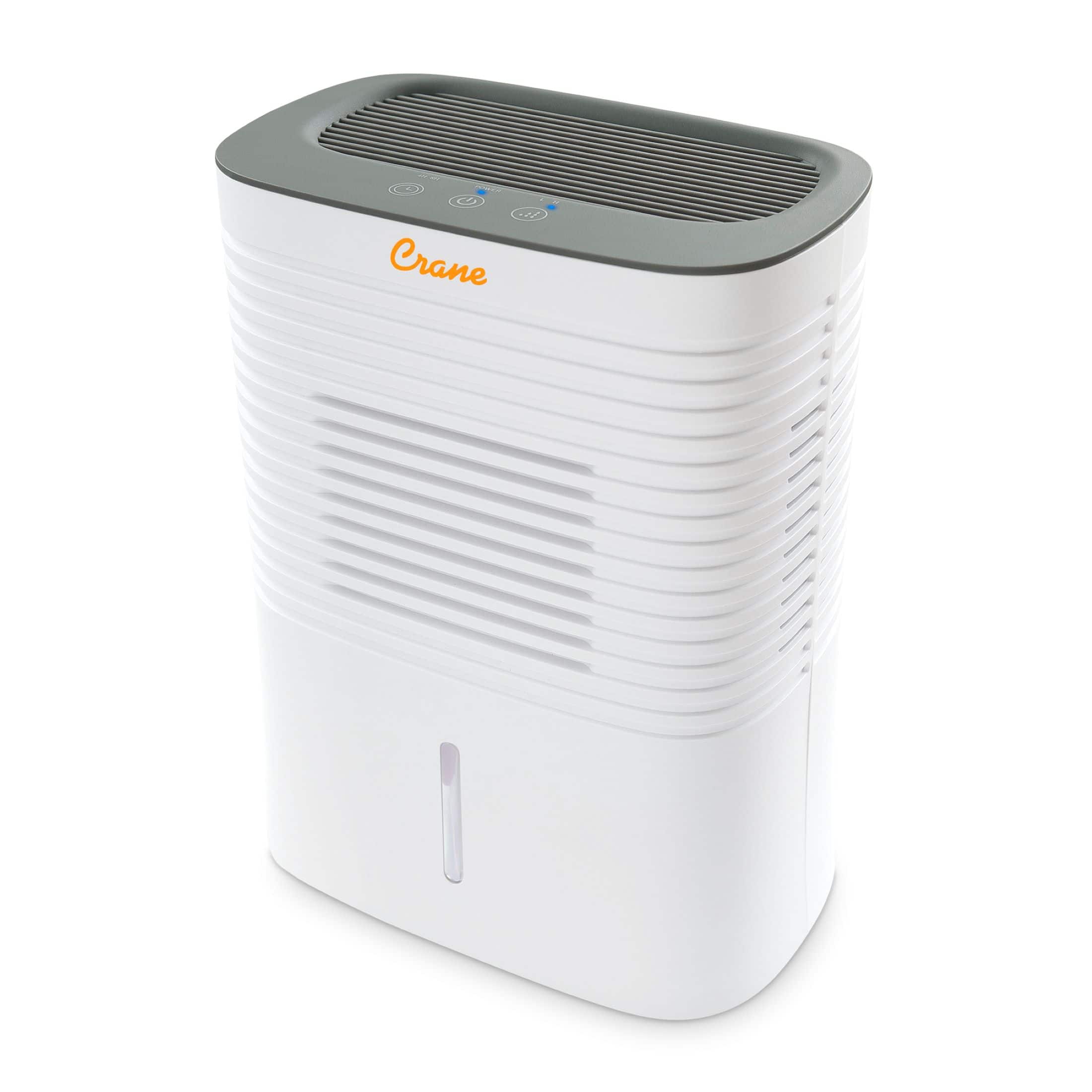 CRANE - 4 Pint Dehumidifier - White - Front_Zoom