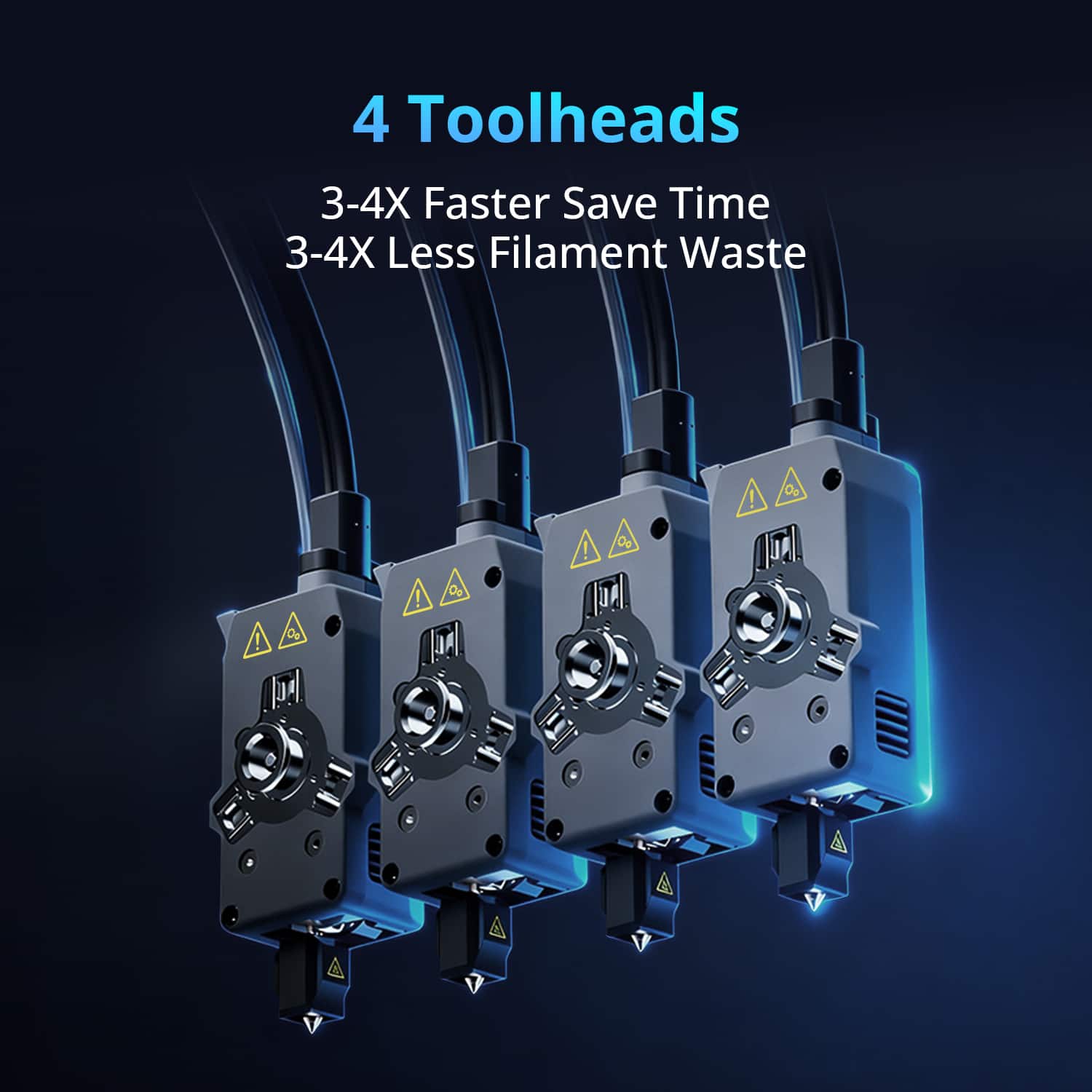 Flashforge Creator 5 Pro 4 Toolhead 3D Printer, Multi Color