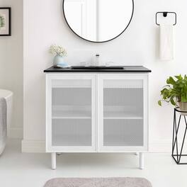 Calla Bathroom Vanity Basin Included by Modway - Black White
