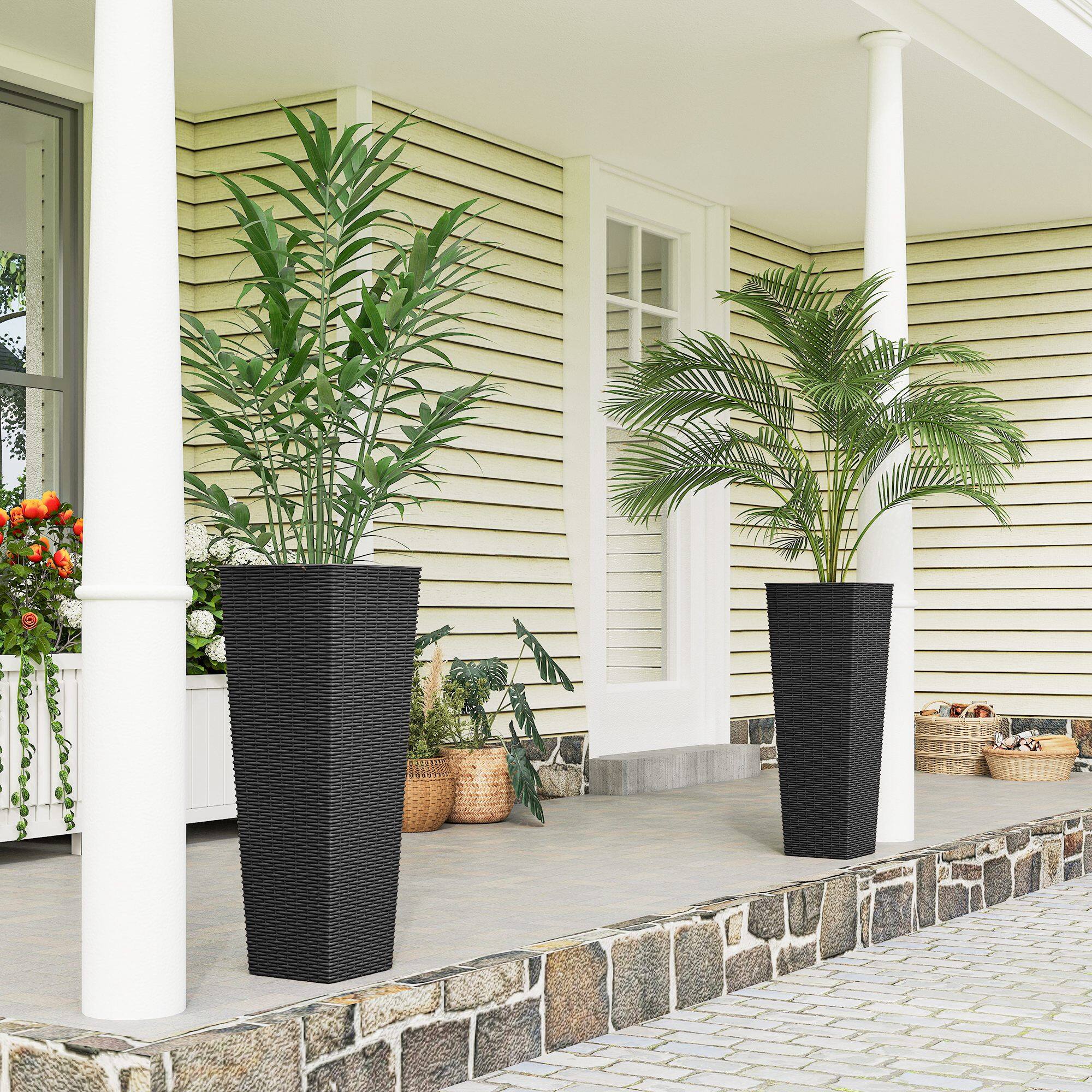 Alt View 1. Outsunny - Inch Tall Planters for Outdoor Plants.