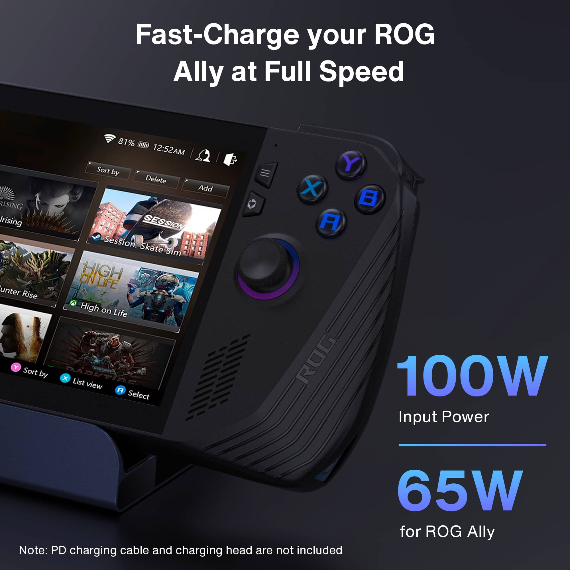 iVANKY Legion Go/ROG Ally/Steam Deck Dock with 100W PD