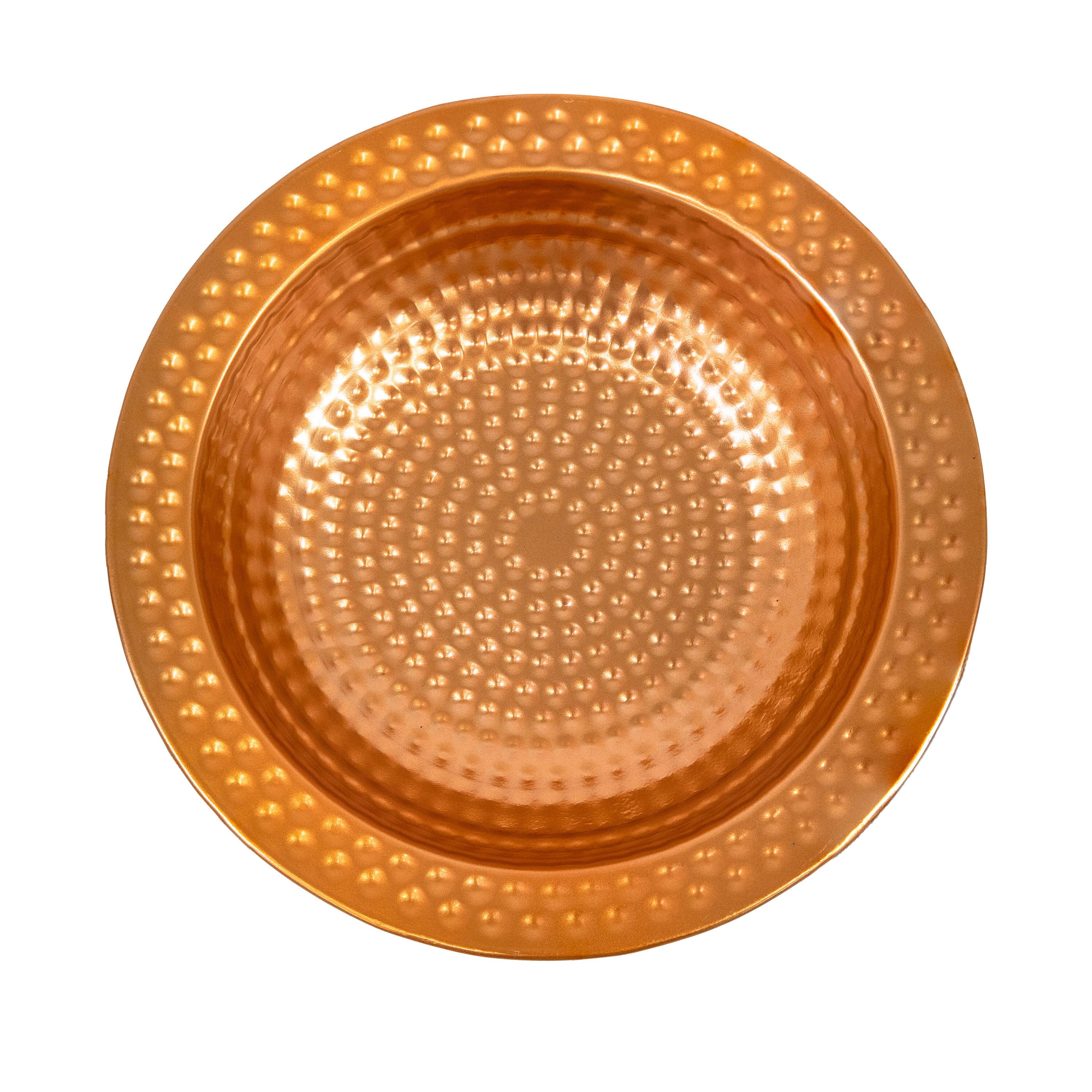 Alt View 10. Sunnydaze - Iron Staked Bird Bath or Feeder - 12 in - Copper.