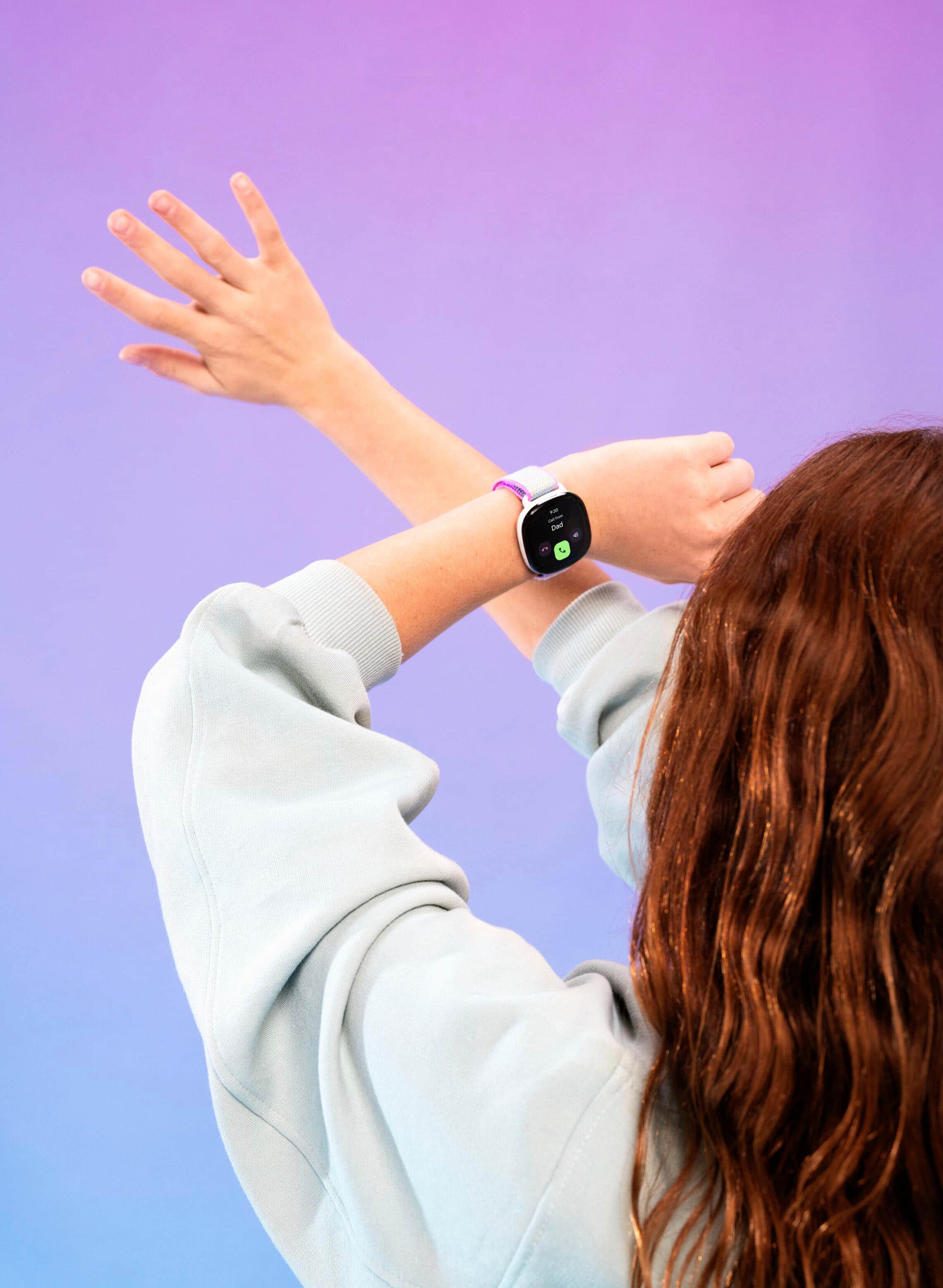 Alt View 16. Fitbit - Ace LTE - Kids Smartwatch with In-App Calling, Messaging, GPS - Spicy.