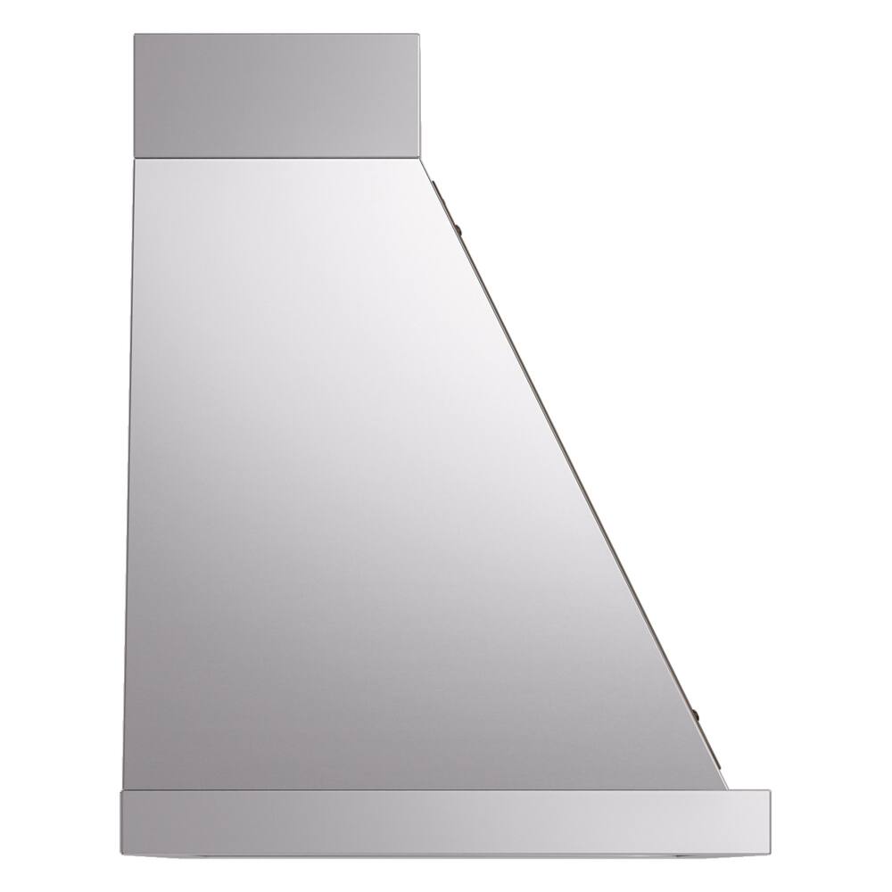 Alt View 3. ILVE - ILVE Nostalgie II Series 40 in. Noblesse Wall Mount Range Hood with 600 CFM (Burnished Trim) - Stainless Steel.