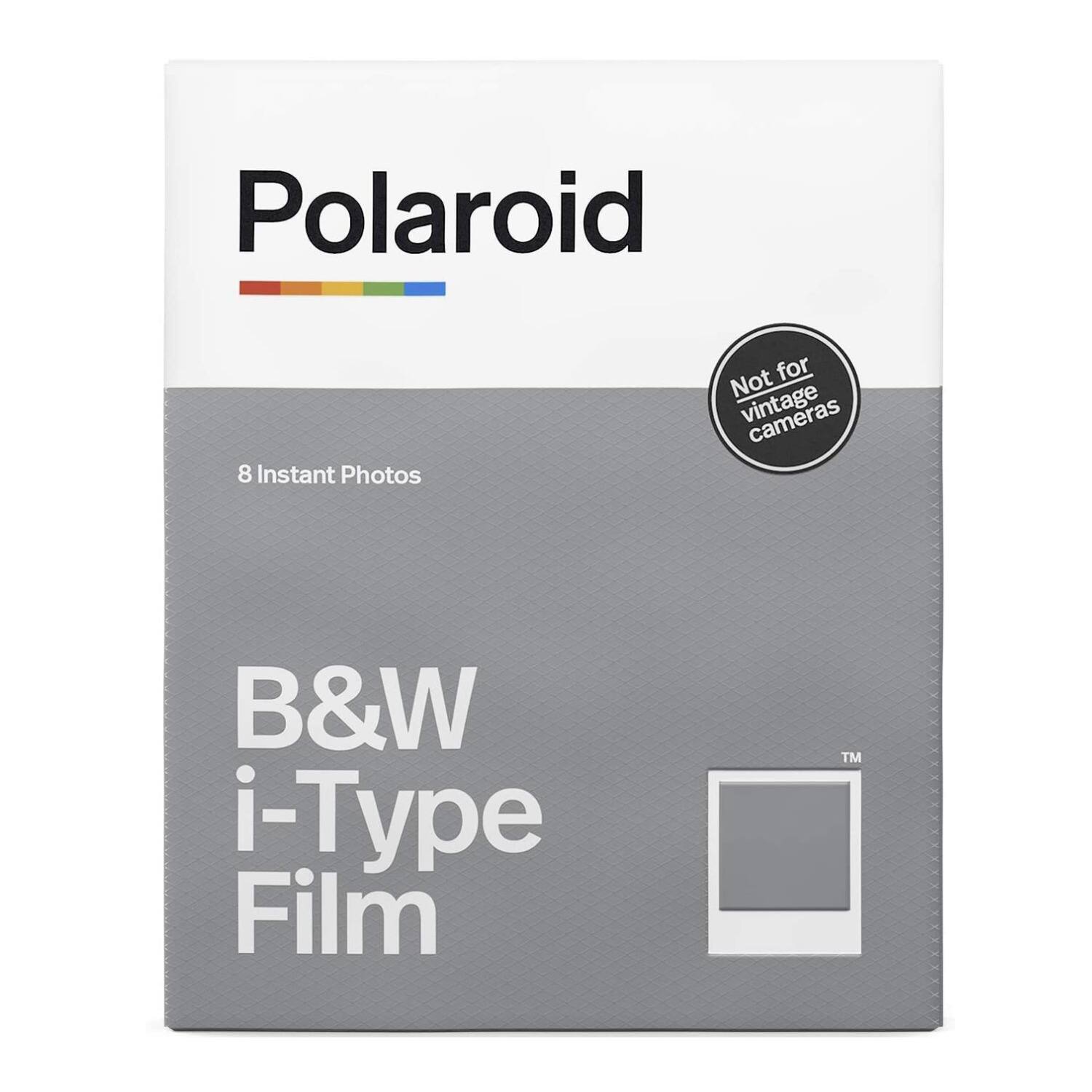 Polaroid  
8 Instant Photos  
B&W i-Type Film  
Not for vintage cameras