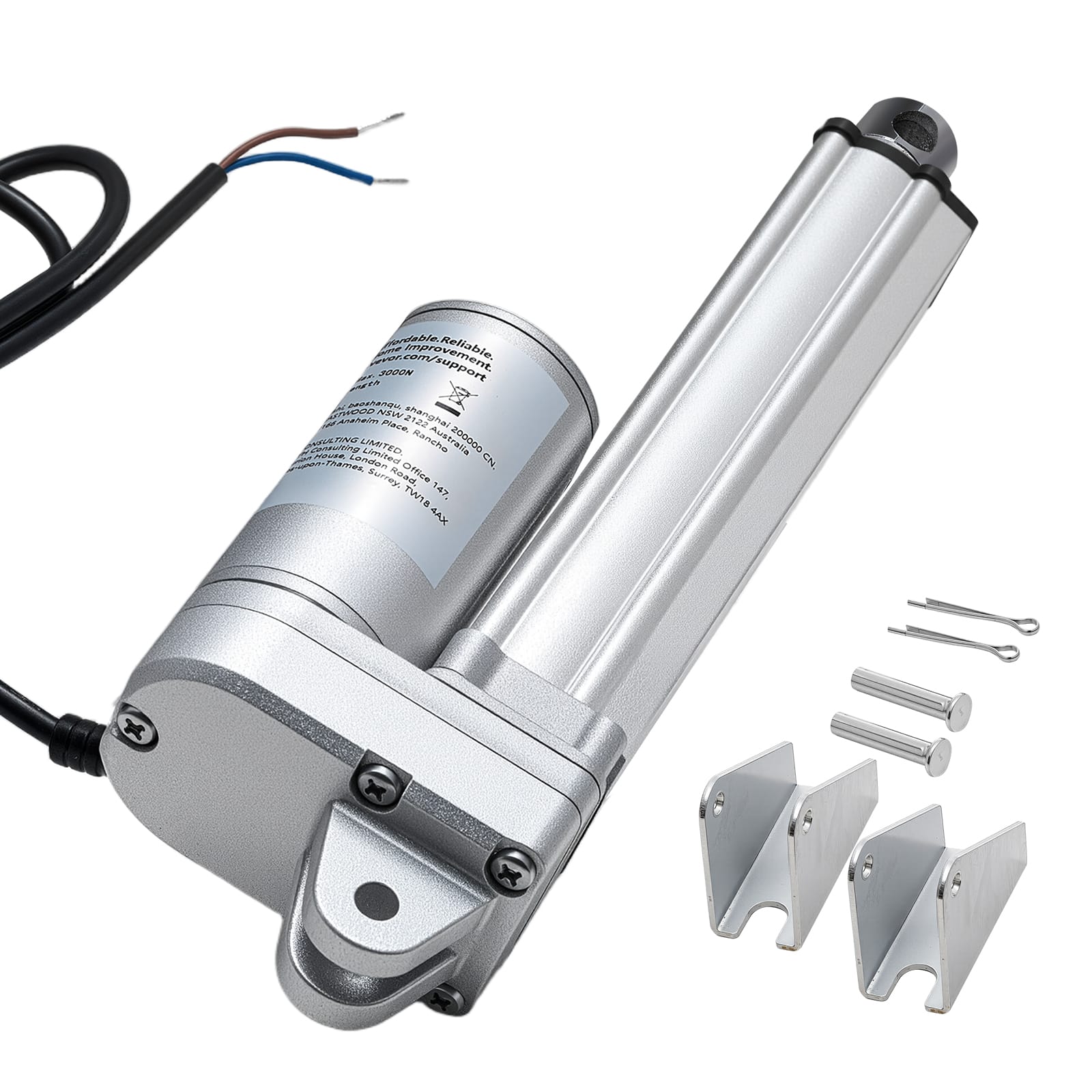 "VEVOR - 12V Linear Actuator, 4 Inch IP65 Waterproof Linear Actuator, 675lbs/3000N 0.2""/s Motion Actuators - Silver" price history on PriceWatchPro