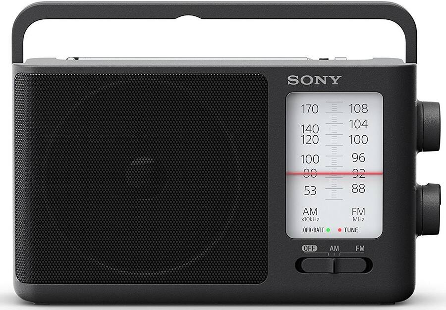 Sony ICF506 Portable Radio with Rechargeable AA Batteries and Charger ...