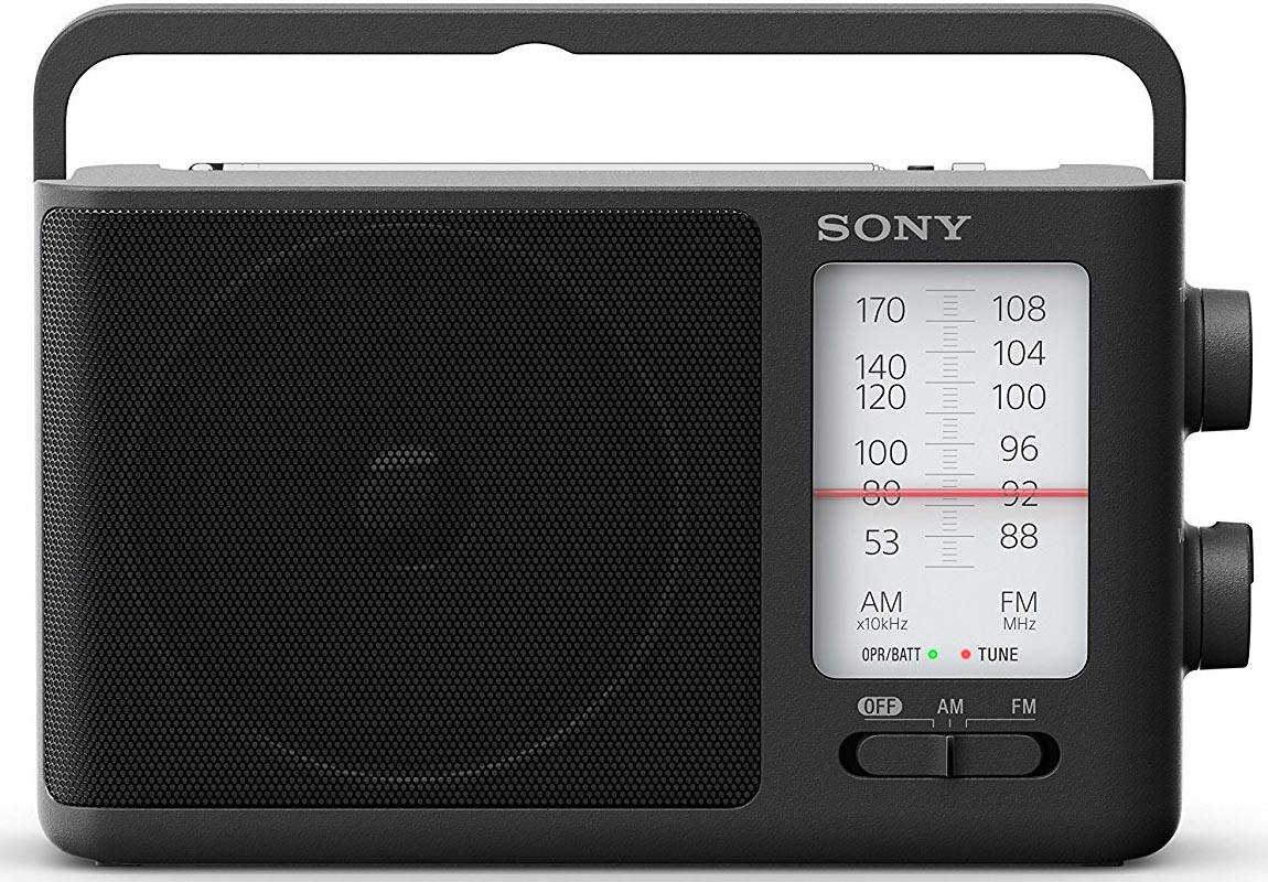 SONY  
170 140 120 100 80 53  
108 104 100 96 92 88  
AM x10kHz FM MHz  
OPR/BATT TUNE  
OFF AM FM