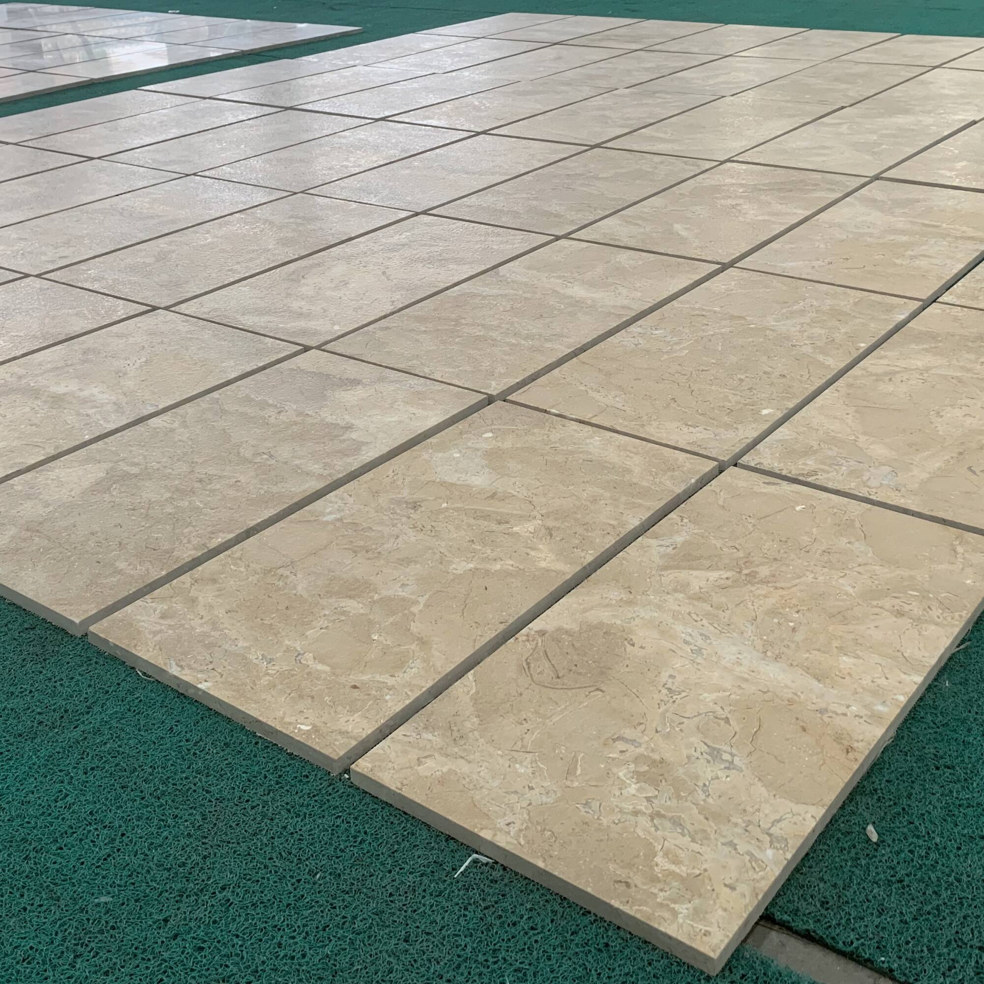 Alt View 7. GOODSILO - Premium Gold Yellow Beige Leather Finished Marble Tiles for Floor and Wall Natural Stone Elegant Decor - Beige+Gold.