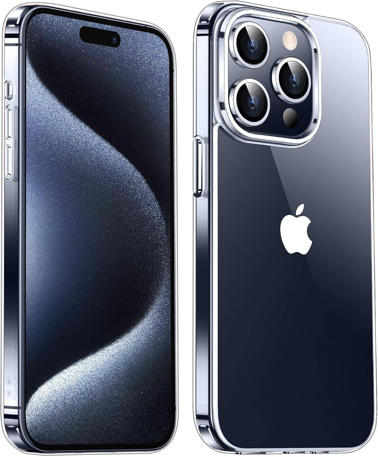 Front. Entronix - Entronix iPhone 15 Pro Case - Durable Clear Hard Back Protective Cover - Clear.