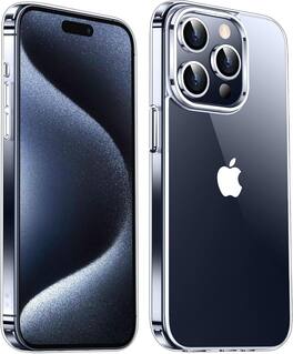 Entronix - Hard Back Case for iPhone 15 Pro Max - Ultimate Protection and Style - Clear