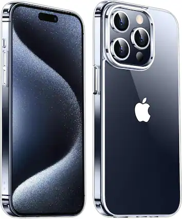 Front. Entronix - Entronix iPhone 15 Pro Case - Durable Clear Hard Back Protective Cover - Clear.