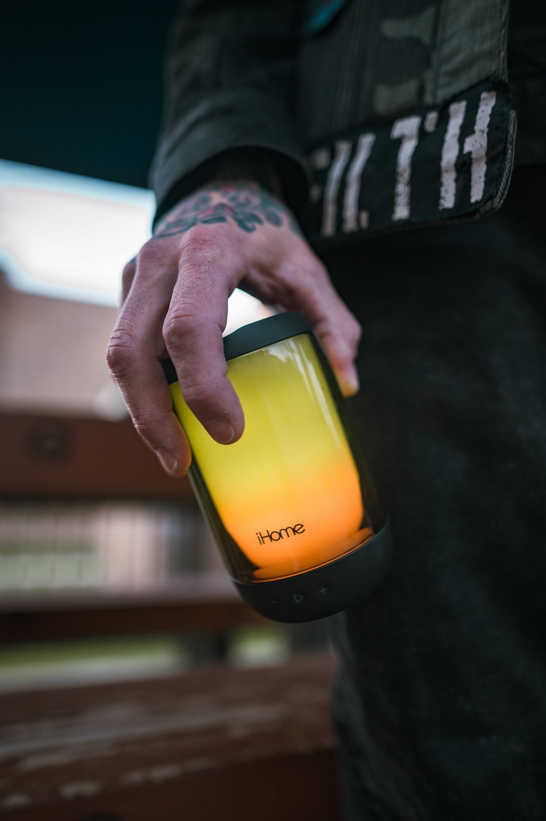 Alt View 19. iHome - Rechargeable Waterproof Bluetooth Speaker - Black.