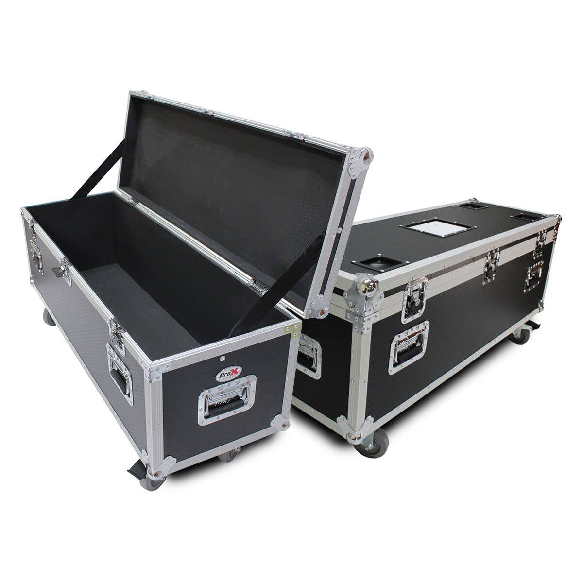 Alt View 9. ProX - ProX XS-UTL10W Utility Case with 4x 4" Wheels, Silver on Black.