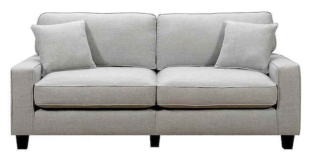 Front. Serta - Palisades 73" Sofa - Light Gray.