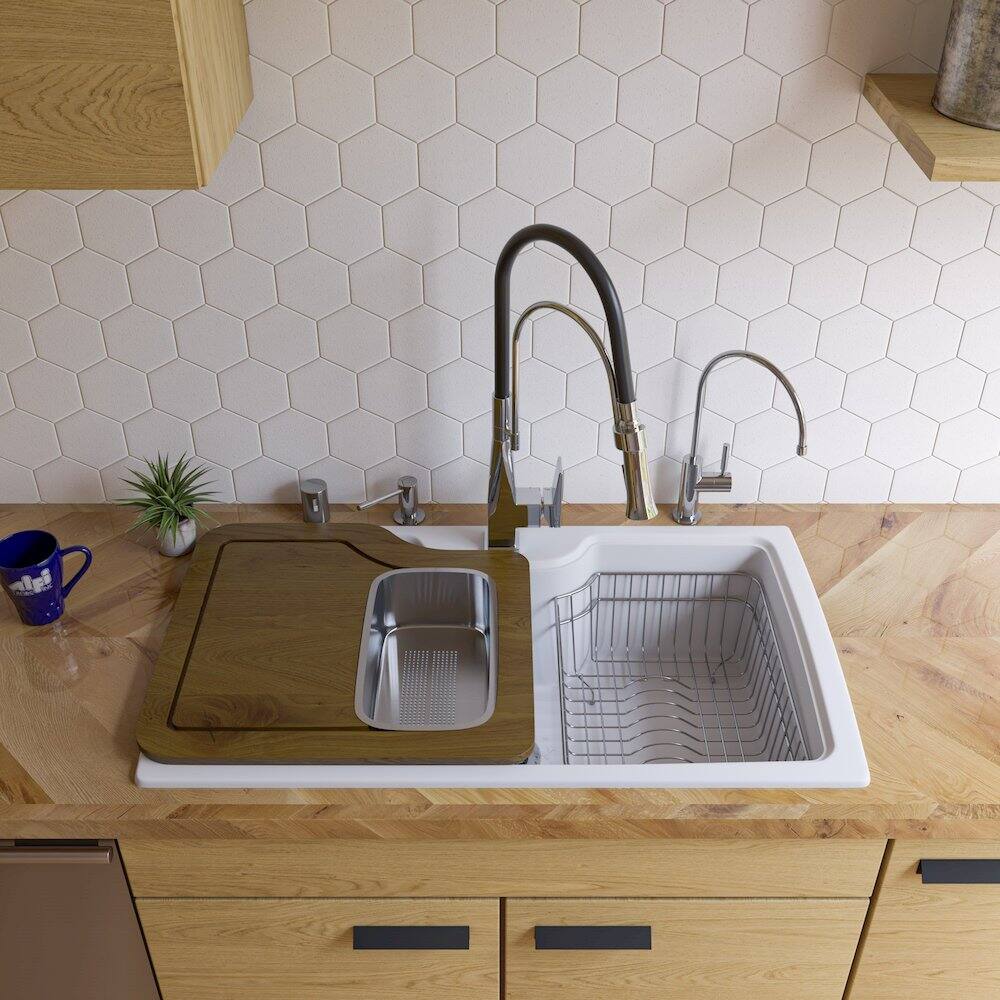 Left. Alfi - Stainless Steel Colander Insert for AB50WCB - Silver.