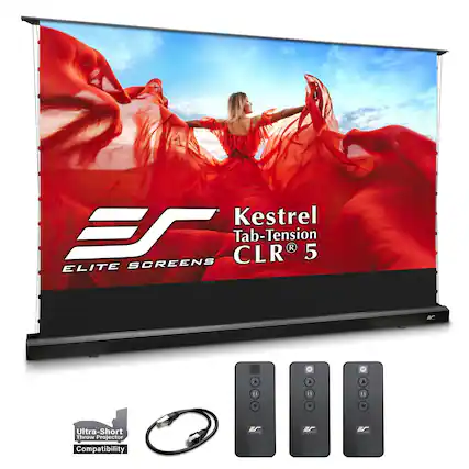 Kestrel
Tab-Tension
CLR® 5
ELITE SCREENS
Ultra-Short Throw Projector Compatibility