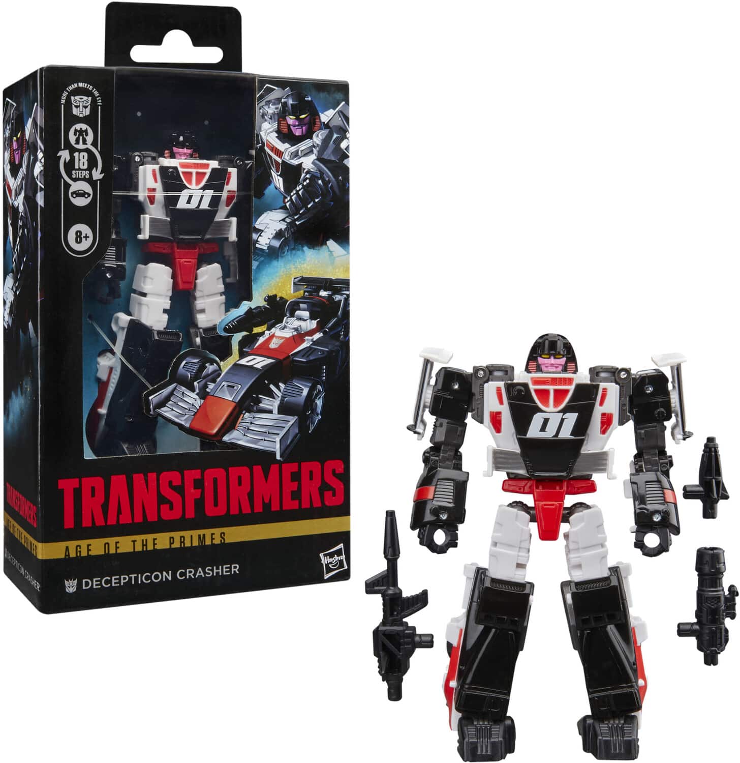 Hasbro - Collectibles - Transformers - Age of the Primes - Deluxe Class Decepticon Crasher - Collectibles - Multicolor